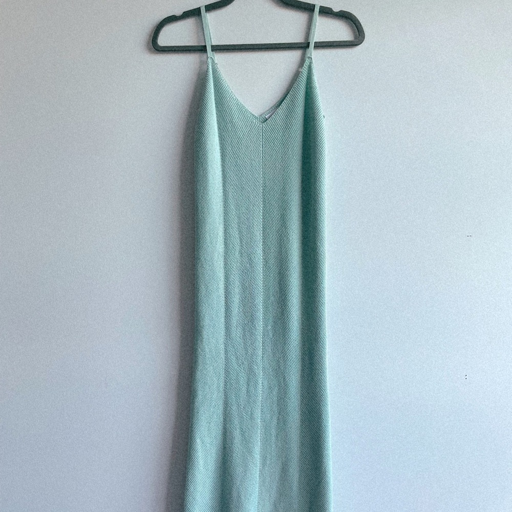 Mint Green Knit Maxi Dress